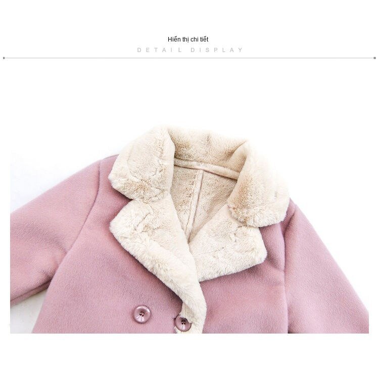 Girls Winter Coat Children Fur Coat Of Girls Mink Velvet Jacket Coat