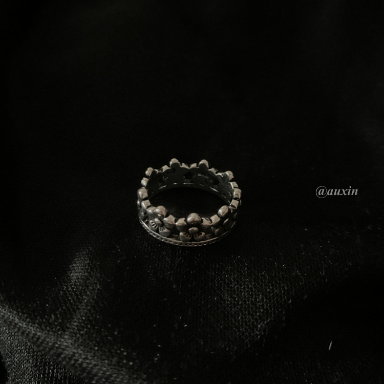 Nhẫn hở hình hoa cúc nhỏ điều chỉnh được thời trang phong cách unisex cho nam và nữ 23582