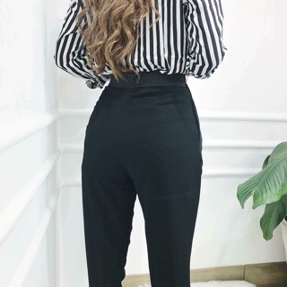 Quần Baggy Tây lưng thun
