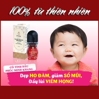 Tinh dầu thảo dược Minh Khang - Long đờm, hết ho, sỗ mũi cho bé