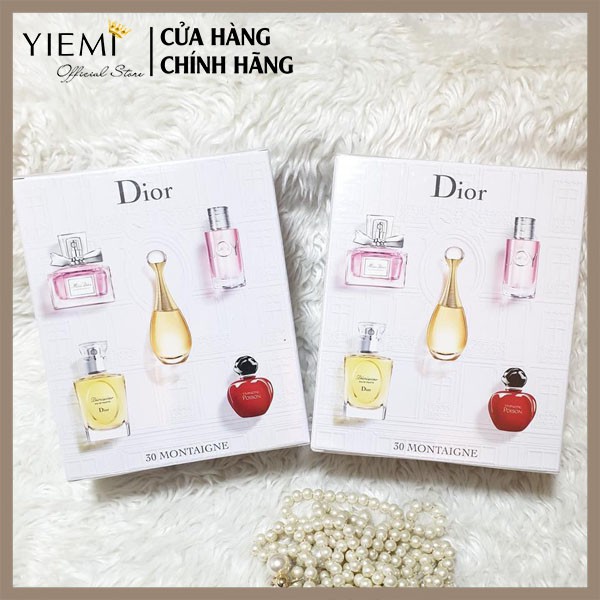 ComBo Bộ Set Bộ Nước Hoa Dior Mini 5 chai -chính hãng Dior