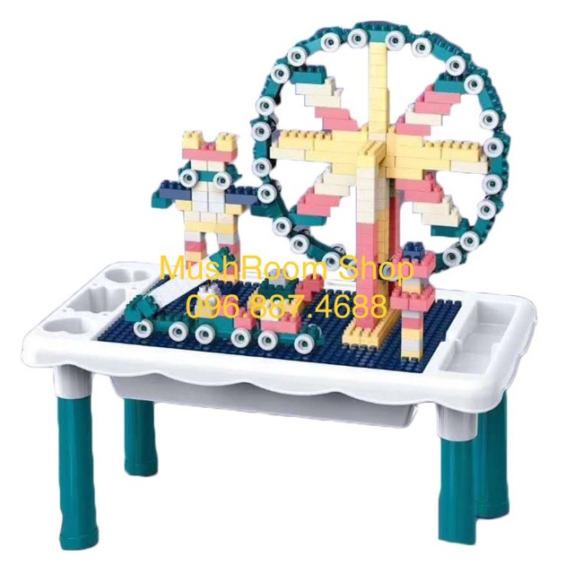 Đồ Chơi Bàn Lắp Ráp, Xếp Hình Robocar Poli Cối Xoay Gió Dành Cho Bé