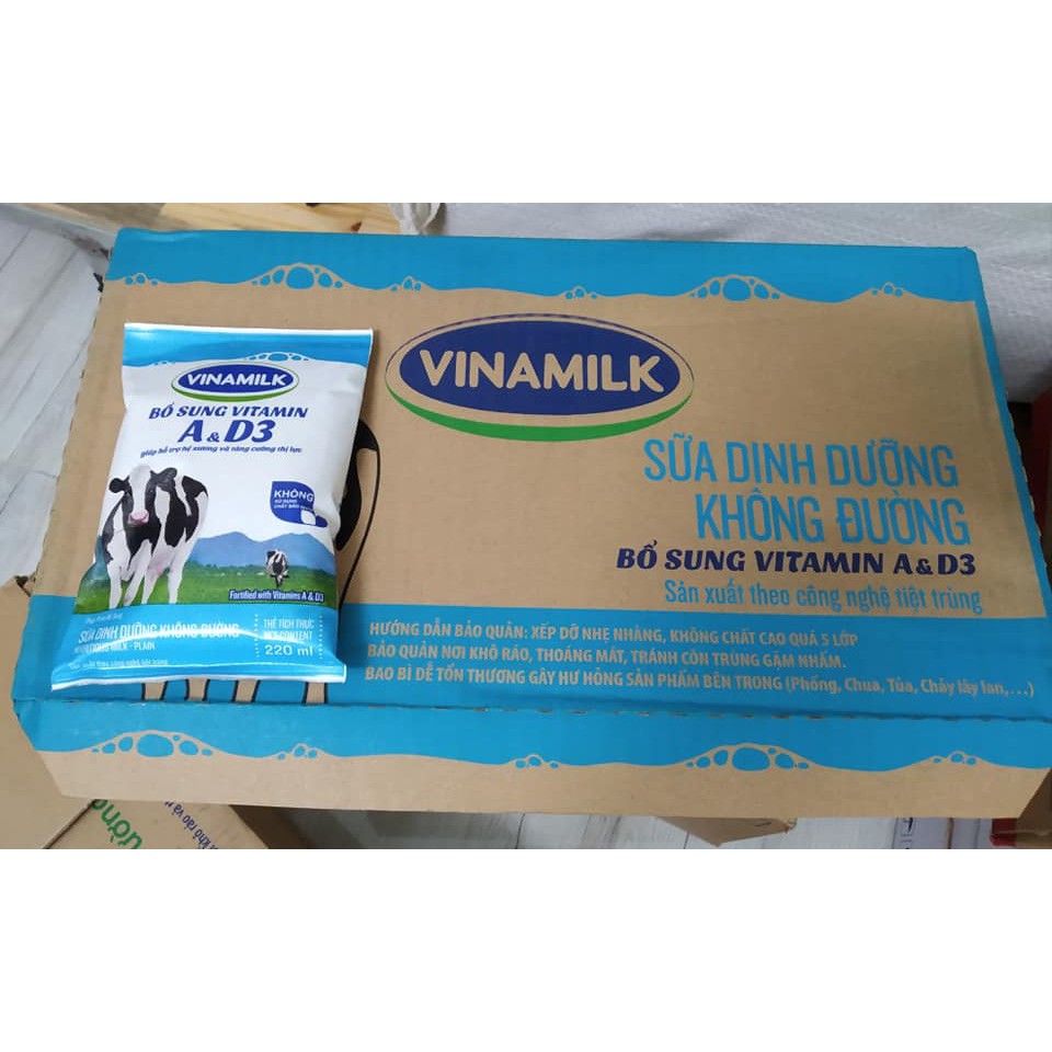 Sữa Dinh Dưỡng VNM không đường 220ml