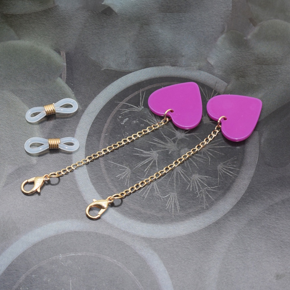 1 Dây Đeo Mắt Kính Hình Trái Tim Màu Sắc Kẹo Ngọt