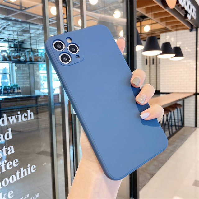 iphone Xs Xr 8 Plus Vỏ silicone mềm chống va đập cạnh vuông cổ điển | BigBuy360 - bigbuy360.vn