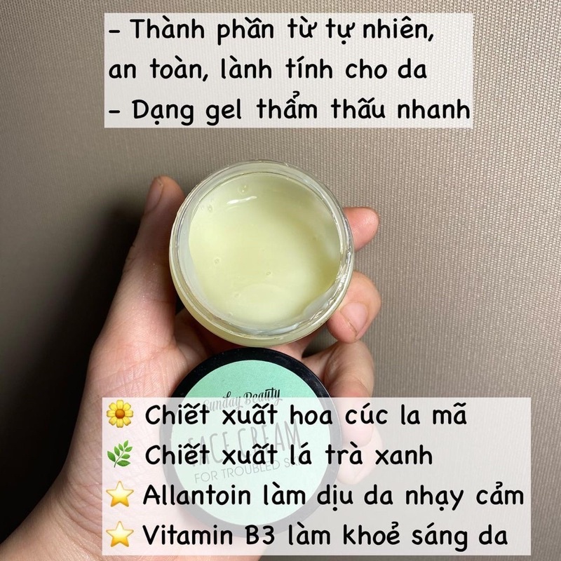 KEM DƯỠNG DA NHẠY CẢM HANDMADE