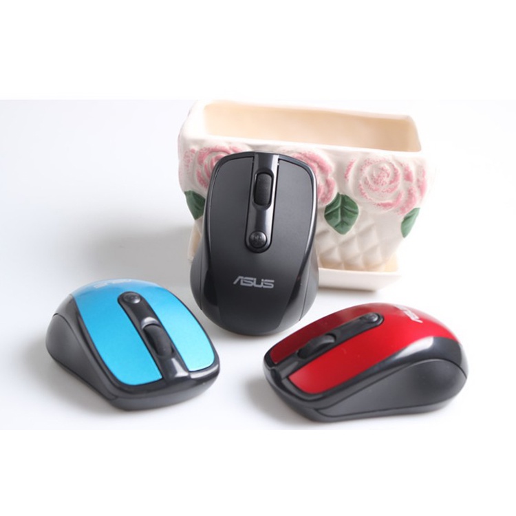 Chuột Mouse không dây ASUS 3100 Black/Red/Violet/Gray (2xAAA)