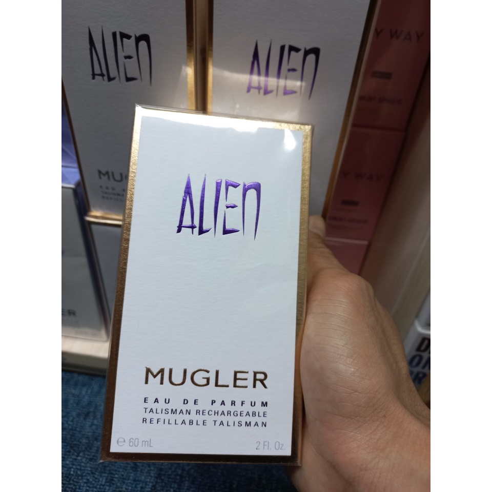 Nước Hoa Nữ : Mugler Alien Eau De Parfum Talisman Rechargeable Refillable Talisman 60ml