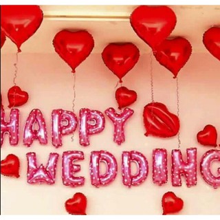 🎊 Bộ Bóng Chữ Happy Wedding