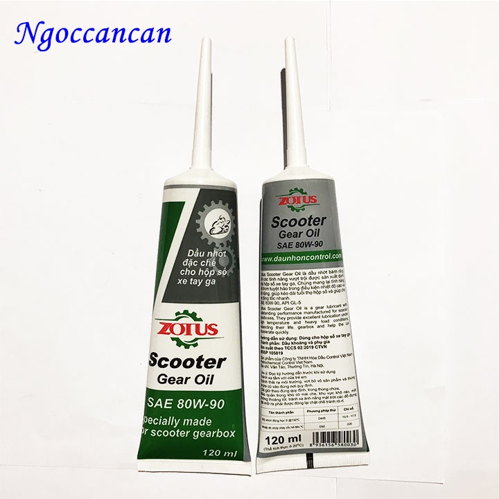 NHỚT HỘP SỐ ZOTUS (dầu láp ZOTUS) SCOOTER Gear oil 120ml