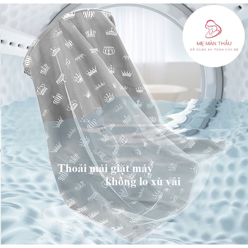 KHĂN CHE BÉ BÚ KẾT HỢP MÀN CHE XE ĐẨY CHỐNG MUỖI 2IN1- KHĂN CHE VẮT SỮA CAO CẤP