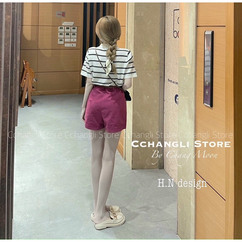 QUẦN SHORT KAKI KÈM ĐAI CHẤT ĐẸP HÀNG QC FROM BASIC MS18562