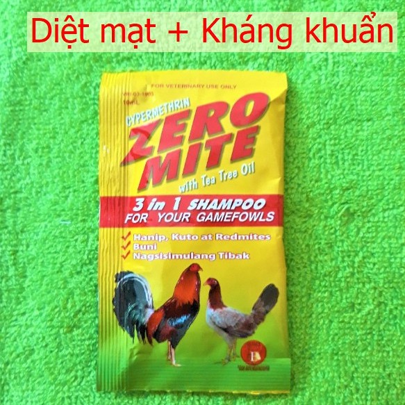 Zeromite - Xà Bông Tắm Gà Diệt Mạt + Kháng Khuẩn I Tỷ Trần Cựa Gà