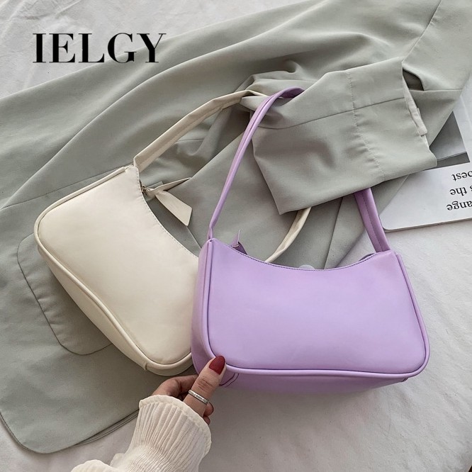 Túi đeo chéo IELGY màu sắc thiết kế đơn giản dễ phối đồ thời trang dành cho nữ