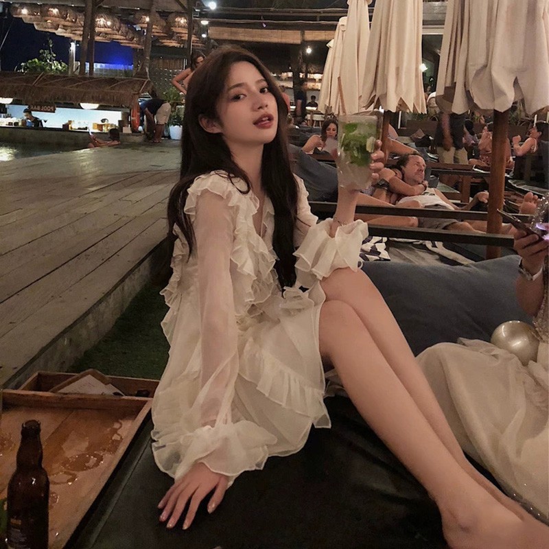 Váy/Đầm phối bèo ulzzang
