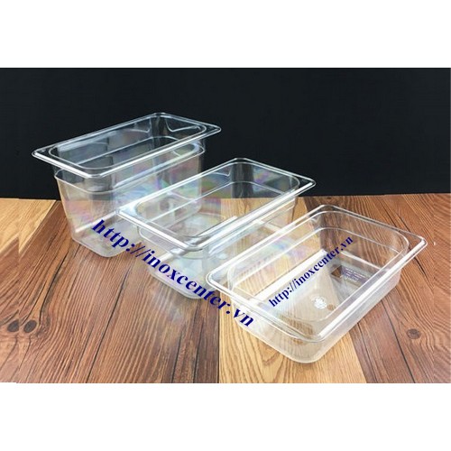Khay nhựa buffet 1/4 đựng thực phẩm - Khay đựng thức ăn nhà hàng khách sạn
