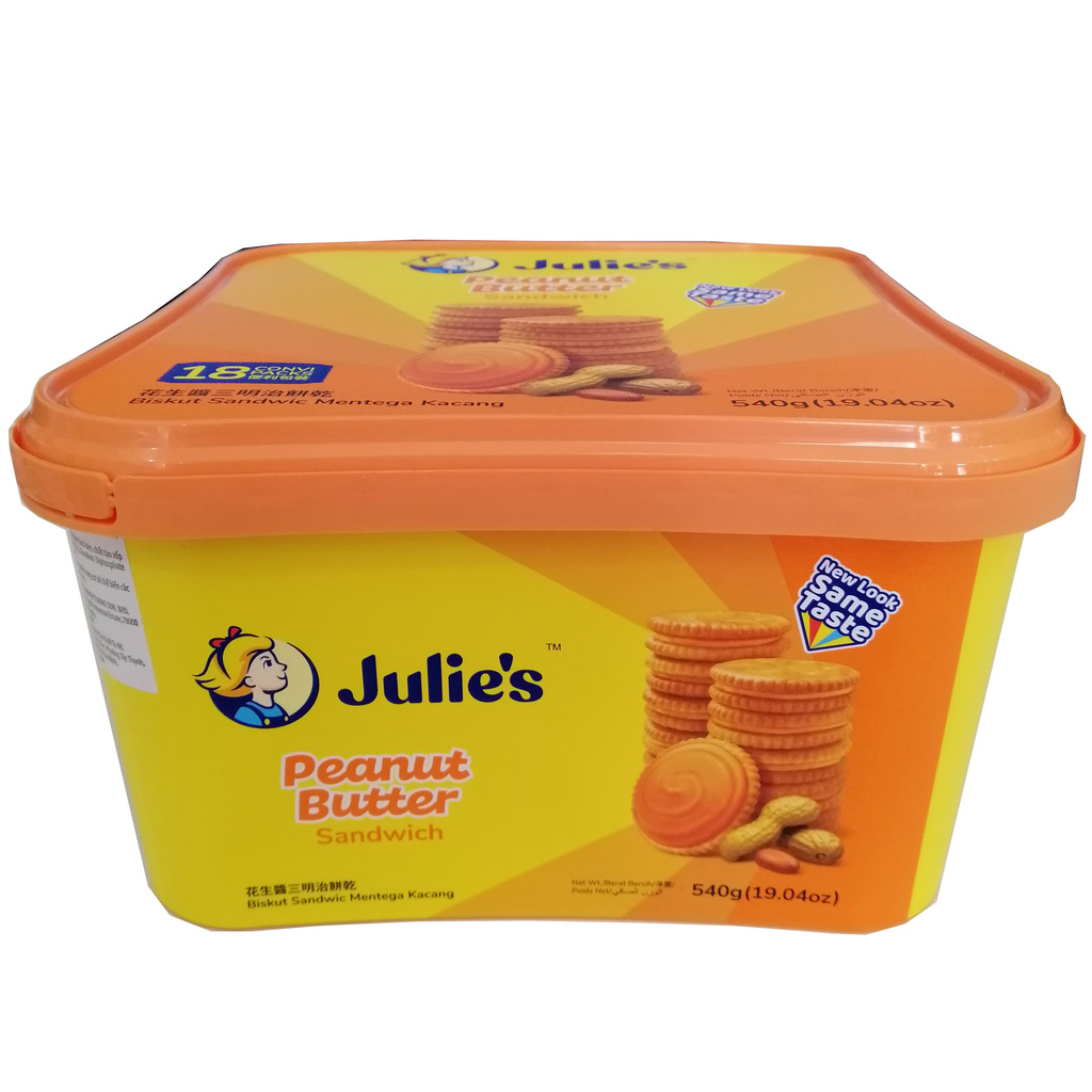 Bánh Quy Julie Nhân Bơ Đậu Phộng (Hộp 540g)