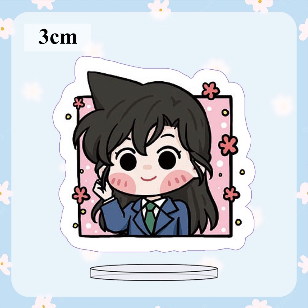 ( MINI 3cm ) Standee Detective Conan ver vuông cute Thám tử lừng danh anime mô hình chibi mica trưng bày