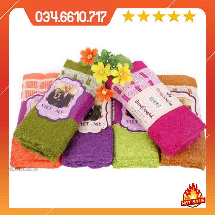 Khăn sợi tre Việt Mỹ (giao màu ngẫu nhiên)