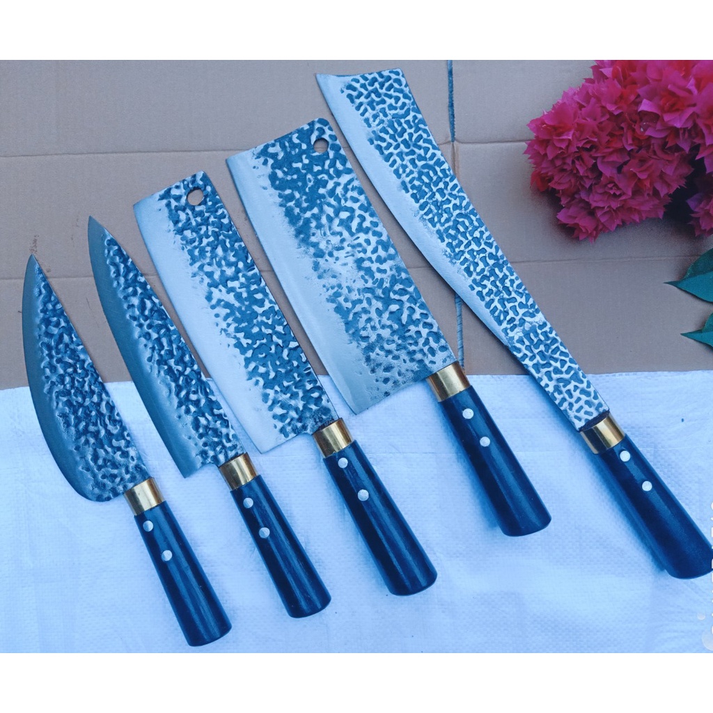 bộ dao 5 món làm chuẩn từ nhíp xe