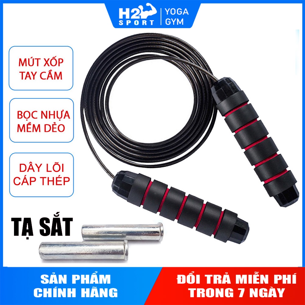 Dây Nhảy Tập Thể Dục Lõi Thép Có thể điều chỉnh độ dài - TT04 2.8m