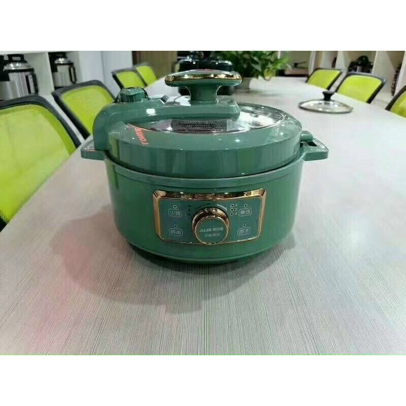 Nồi áp suất lẩu4 lít nướng,hầm cháo, hầm xương củ quả, hầm thịt. Của Hãng AUX. đa năng, tinh tế sang trọng.