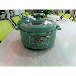 Nồi áp suất lẩu size to 3l nướng,hầm cháo, hầm xương củ quả, hầm thịt, nồi đa năng NINESHIELD