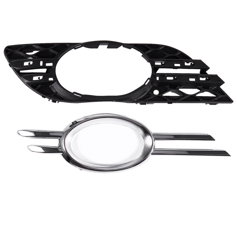 Set 4 Ốp Đèn Sương Mù Bằng Chrome Cho Mercedes-Benz 2007 2008 2009 W211 E320 E350 E550 E63 Amg