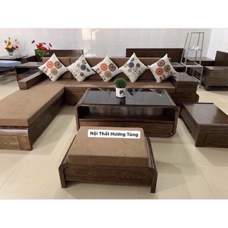 Ghế sofa phòng khách Gỗ Sồi Mỹ mẫu đẹp