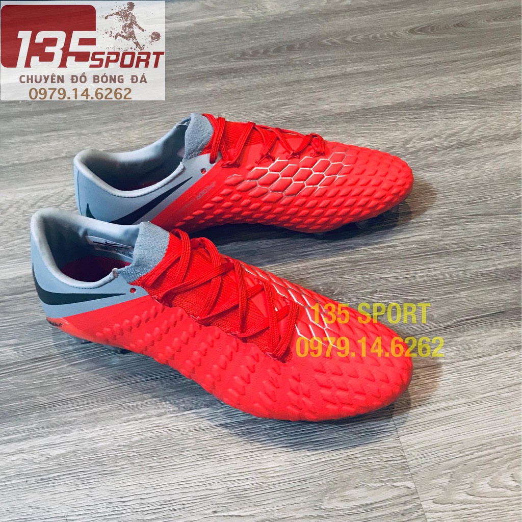 Giày đá bóng đinh cao Hyper Phantom Đỏ xám