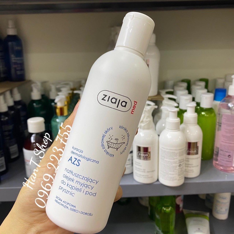 Dầu tắm dưỡng ẩm dịu nhẹ Ziaja Med Atopy AZS | BigBuy360 - bigbuy360.vn