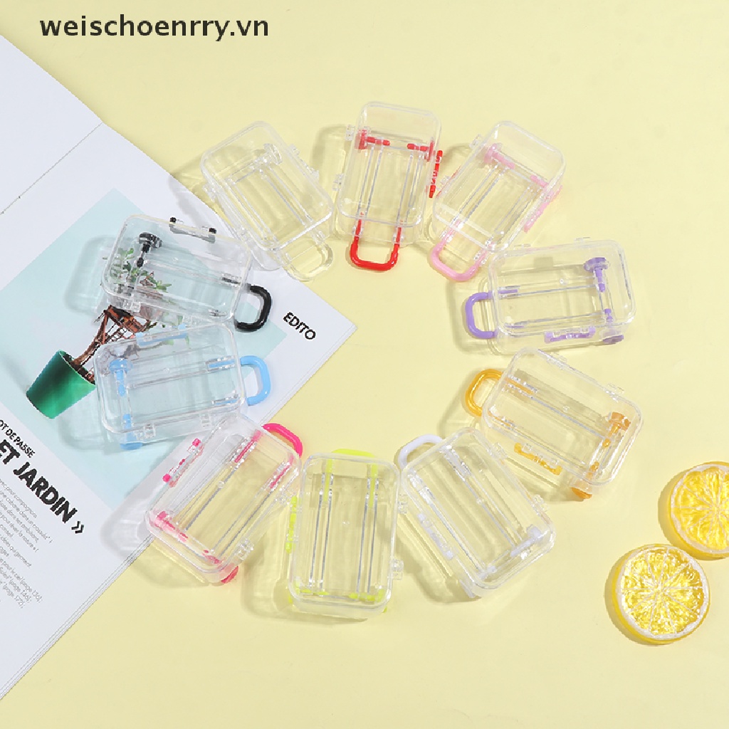 Va Li Mini Bằng Nhựa Trang Trí Nhà Búp Bê