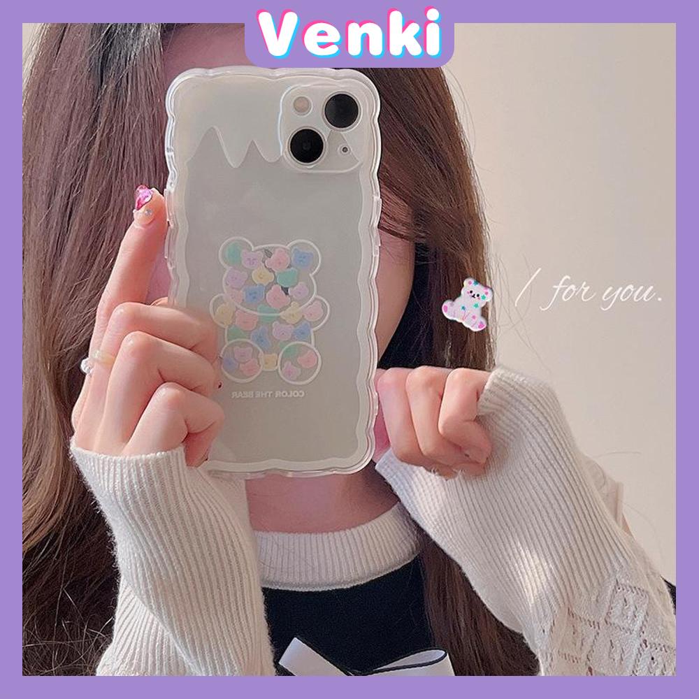 Ốp Điện Thoại Silicon Mềm Chống Trượt Chống Sốc In Hình Gấu Trắng Cho iPhone 13 Pro Max 12 Pro Max 11 7 Plus