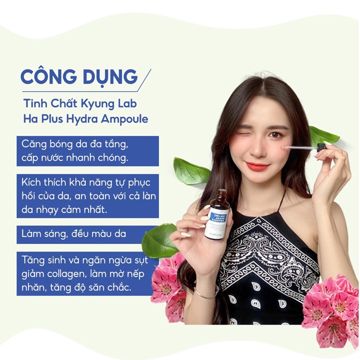 Serum Ha B5 Plus Hydra Ampoule KYUNG LAB 50ml Hàn Quốc Mit Beauty dưỡng trắng da căng bóng cấp ẩm