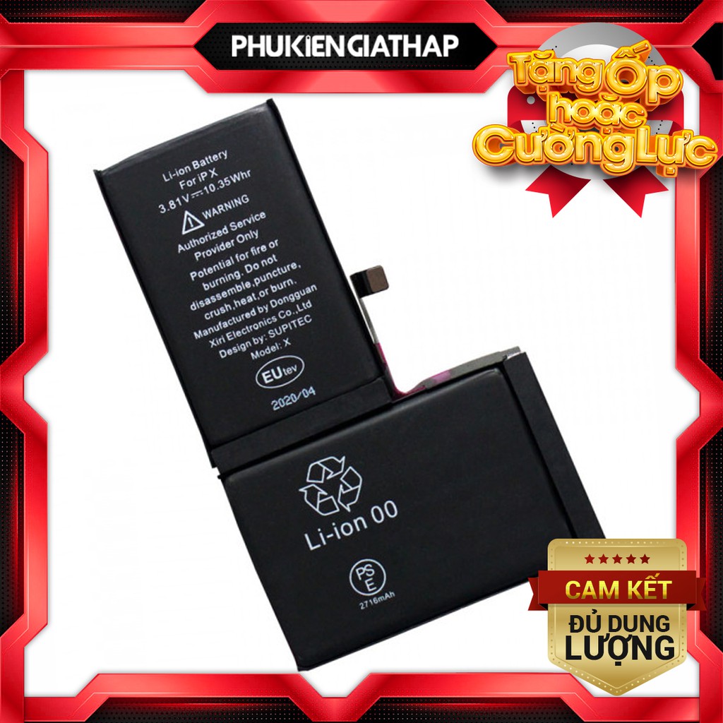 Pin Zin Cho iPhone X - Dung lượng 2716mAh