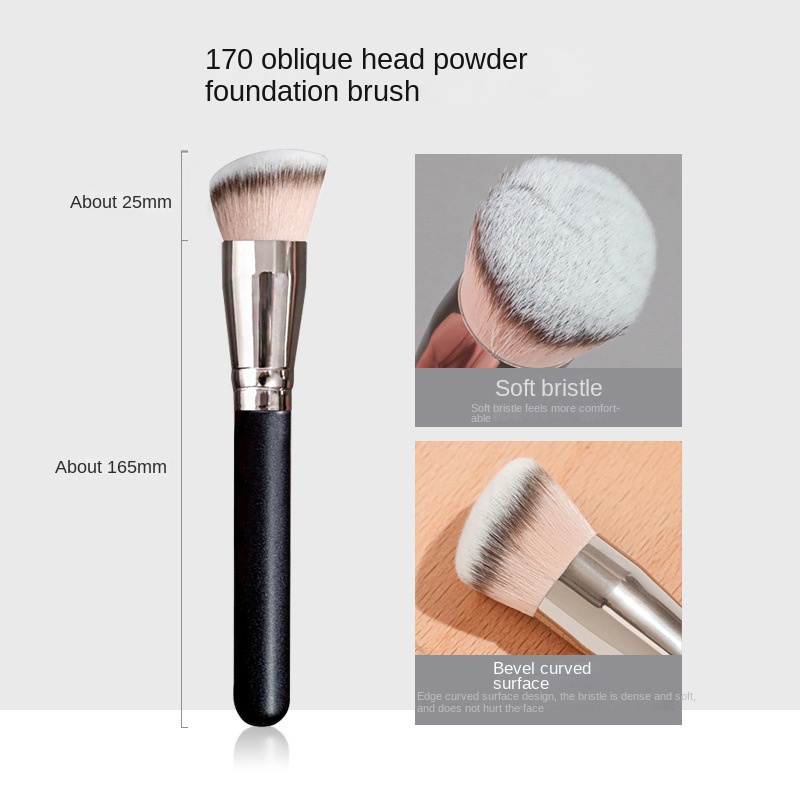 Set 3 Cọ Trang Điểm Tán Nền & Kem Che Khuyết Điểm