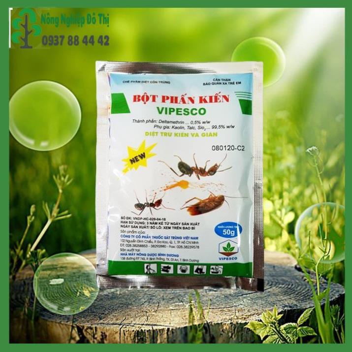 Phấn diệt kiến và côn trùng Vipesco 50g