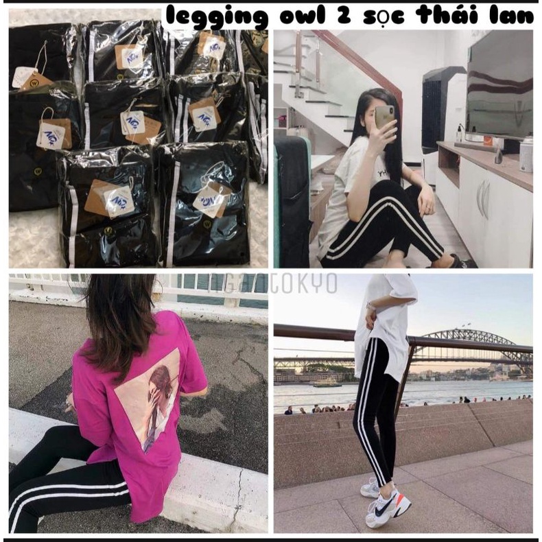 Legging Owl 2 sọc dài Thái Lan