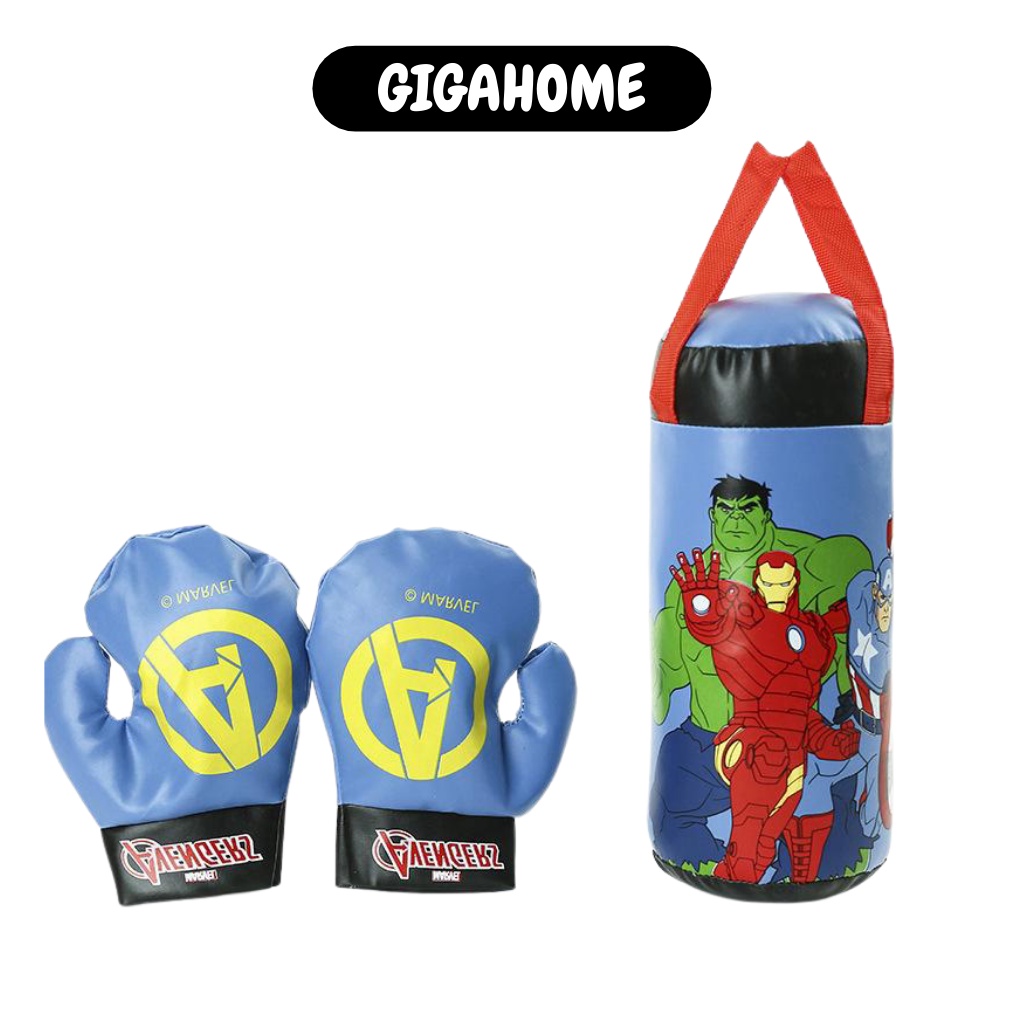 Bộ đồ chơi đấm bốc boxing gigahome tặng kèm bao tay hình người nhện cho bé - ảnh sản phẩm 1
