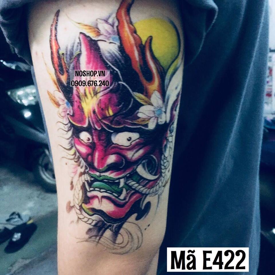 Hình Xăm Dán Mặt Quỷ - E422