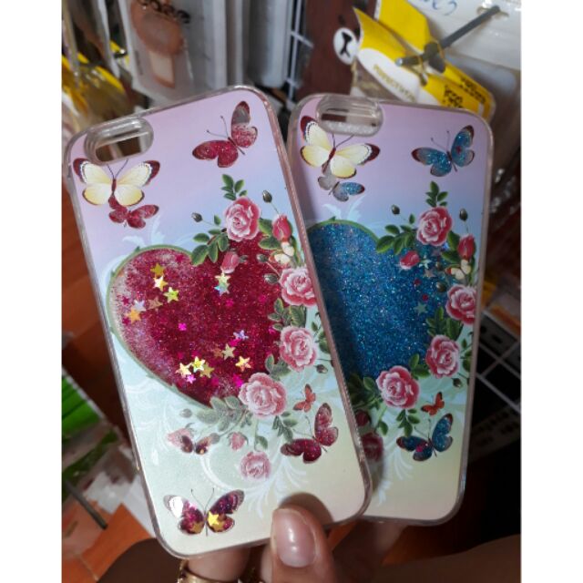 Ốp chống sốc kim tuyến nước iphone6