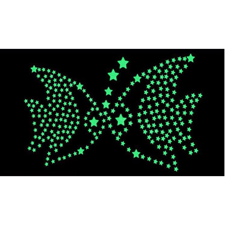 Bộ 100 ngôi sao trang trí phòng ngủ lung linh đường kính 3cm