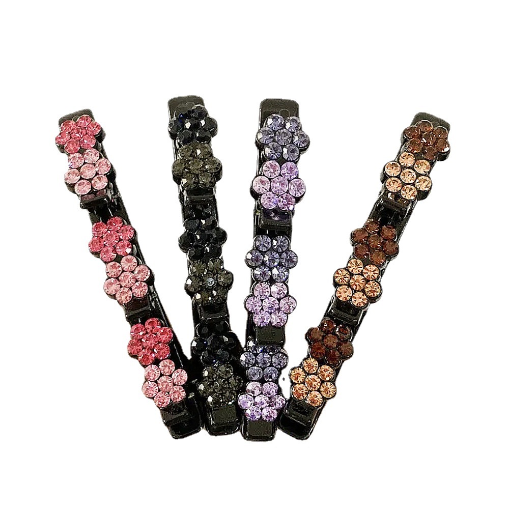 Kẹp Tóc Đính Đá Acrylic Kim Cương Không Cần Buộc Bằng Acrylic Dành Cho Trẻ Em