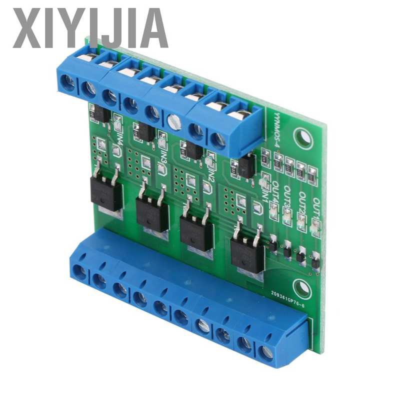 Xiyijia PWM 4CH MOS FET Module PLC Amplifier Circuit Board Driver 3-20V~3.7-27VDC