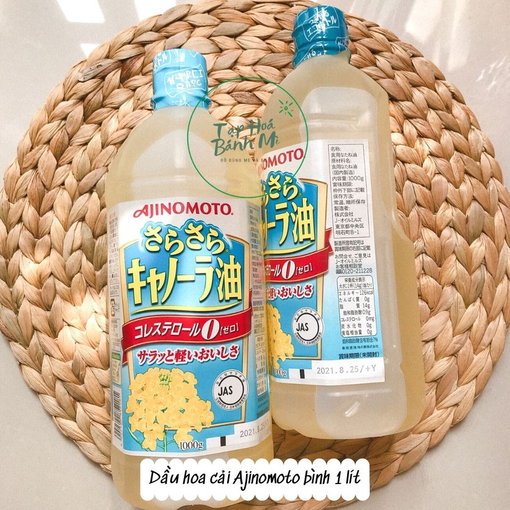 Dầu hoa cải Ajinomoto bình 1 lít ăn dặm cho bé