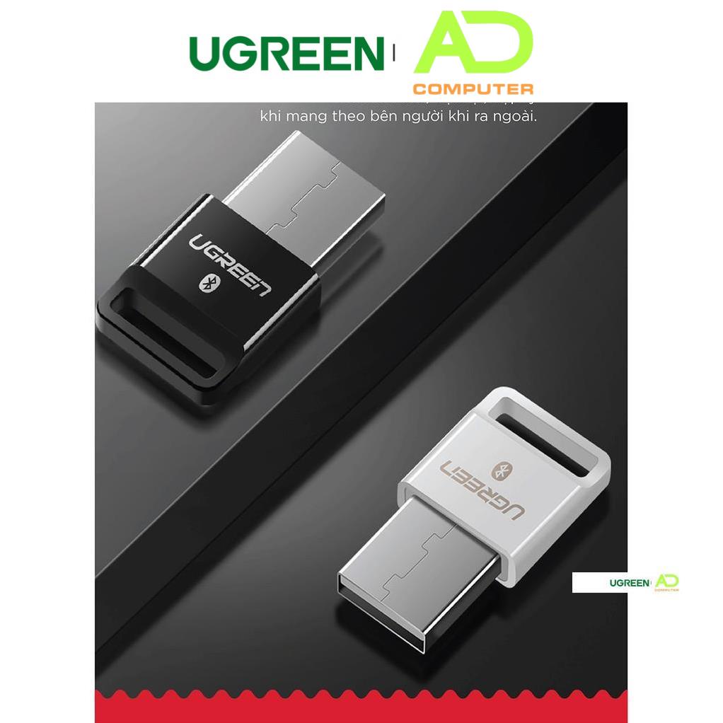 Thiết bị USB thu phát Bluetooth 4.0 UGREEN US192 cho máy tính laptop - Hàng phân phối chính hãng - Bảo hành 18 tháng