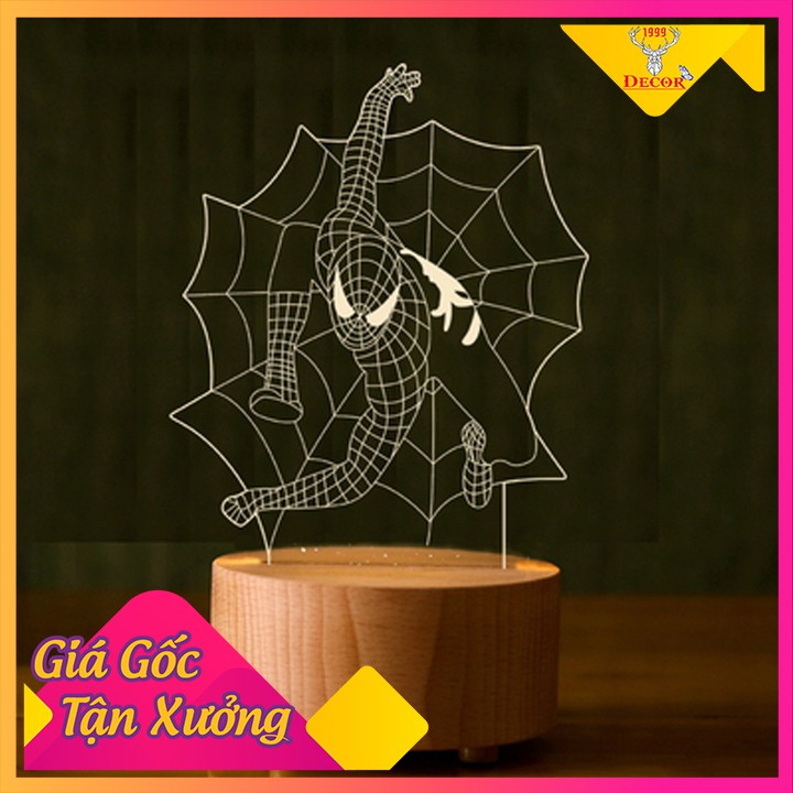 Đèn ngủ 3D Iron Man và Hulk  dễ thương để phòng trí , sản phẩm đèn ánh sáng led dịu đèn ngủ ban đêm , quà tặng sn