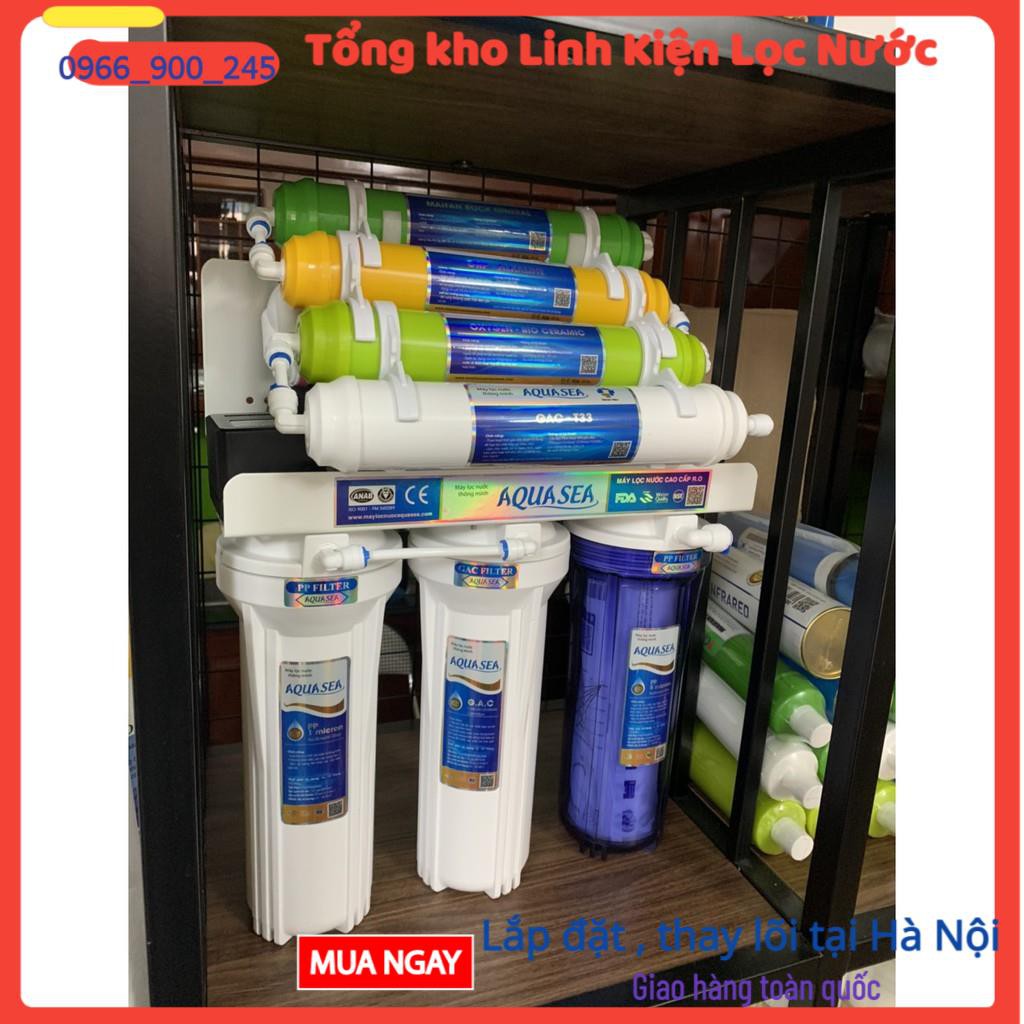 Máy Lọc Nước RO 9 Cấp Không Tủ 👉 Máy Lọc Nước Aquasea 👉 Máy Lọc Nước Để Gầm ( Tặng Bộ 3 Lõi Lọc Số 123)