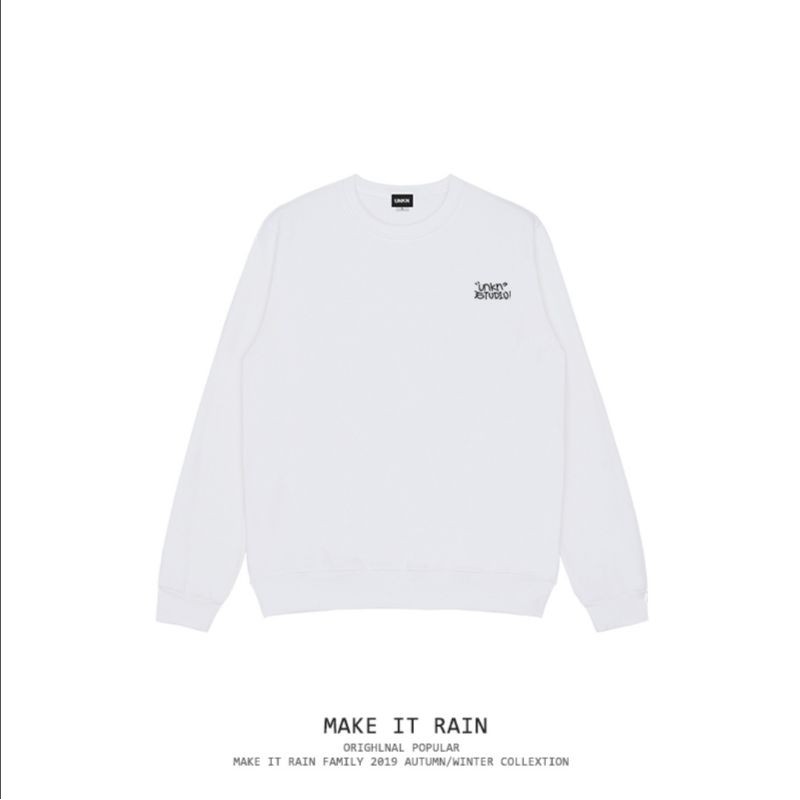 [2 màu] Áo Sweater Unisex nỉ Nelly chính hãng họa tiết Unknstudio (order)