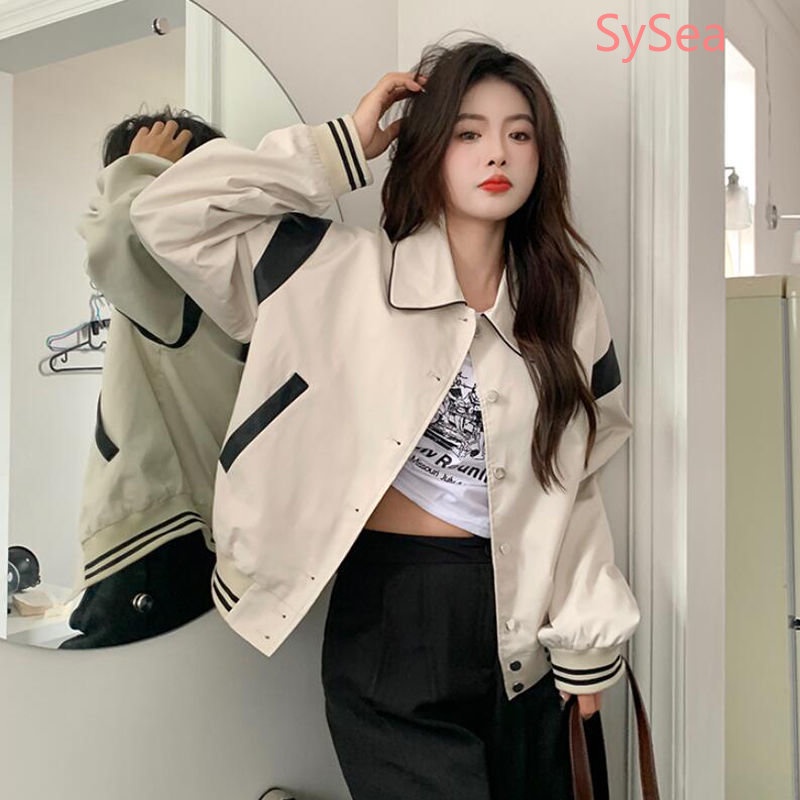 Áo Khoác Bóng Chày Phong Cách Retro Thời Trang Mùa Thu Cho Nữ
